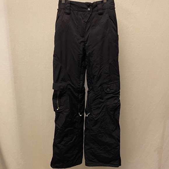 Firefly Stellar Snow Pants Womens Sz Small High Rise Black Snowboard Ski AquaMax - Picture 13 of 14
